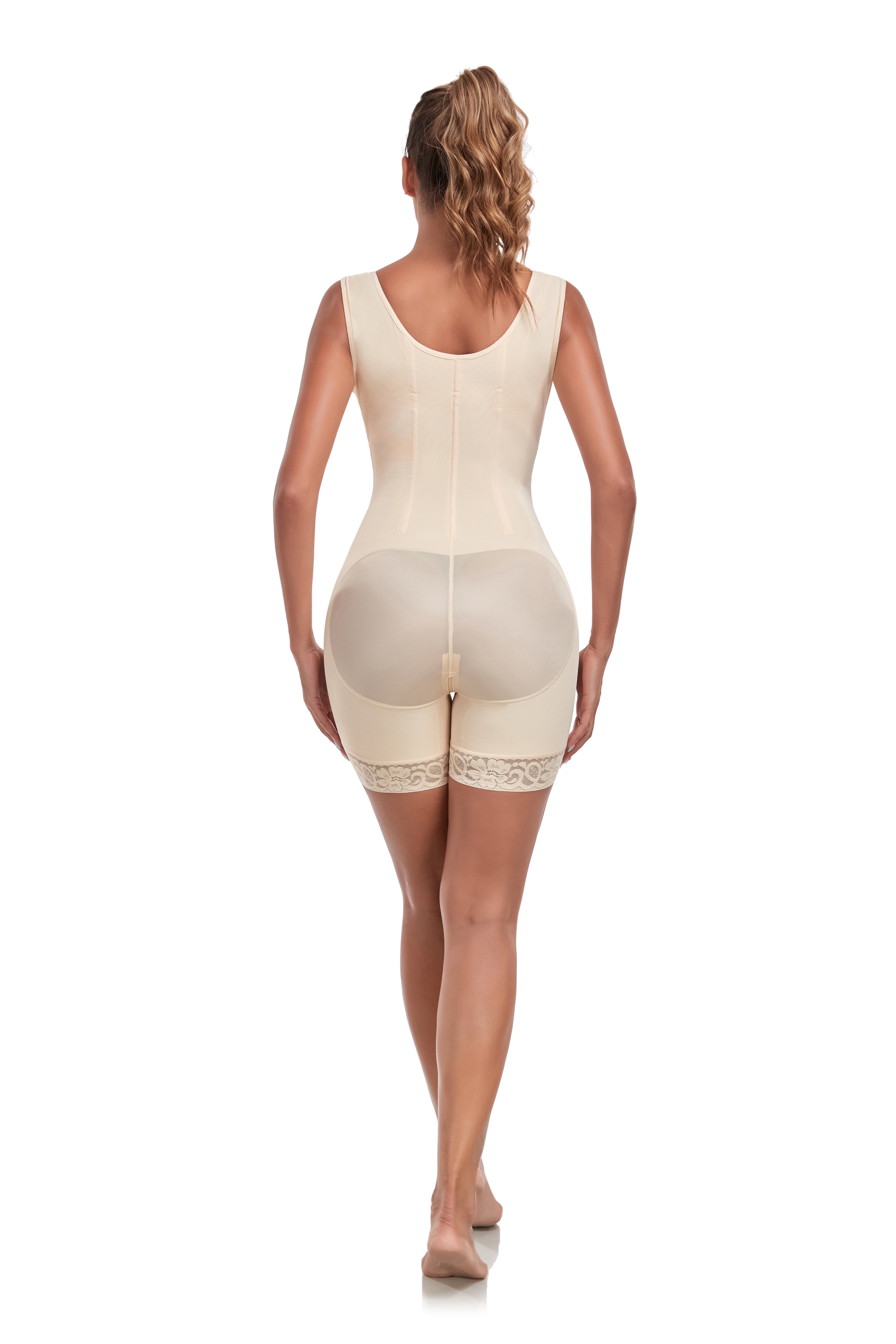Women's zipper shaping bodysuit | Abdominal and hip tightening shaping with seamless fit design&nbsp